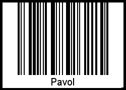 Interpretation von Pavol als Barcode
