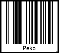 Barcode-Grafik von Peko
