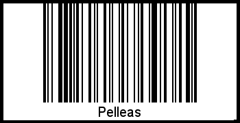 Barcode des Vornamen Pelleas