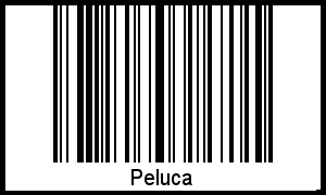 Peluca als Barcode und QR-Code