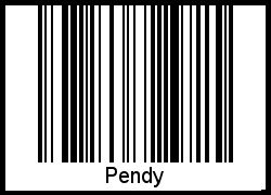 Interpretation von Pendy als Barcode