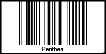 Interpretation von Penthea als Barcode