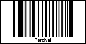 Percival als Barcode und QR-Code