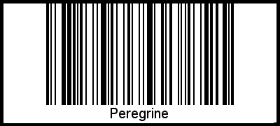 Peregrine als Barcode und QR-Code