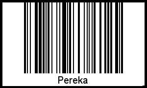 Pereka als Barcode und QR-Code