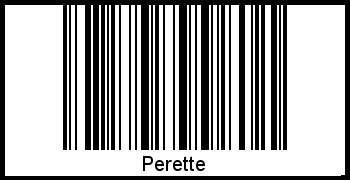 Perette als Barcode und QR-Code