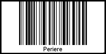 Interpretation von Periere als Barcode