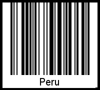 Peru als Barcode und QR-Code