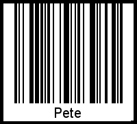 Barcode-Foto von Pete