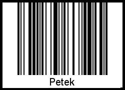 Barcode-Grafik von Petek