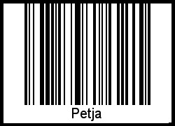 Petja als Barcode und QR-Code