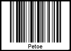 Interpretation von Petoe als Barcode