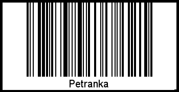 Petranka als Barcode und QR-Code