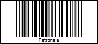 Interpretation von Petronela als Barcode