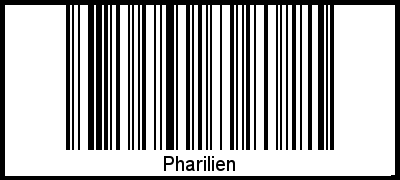 Barcode des Vornamen Pharilien