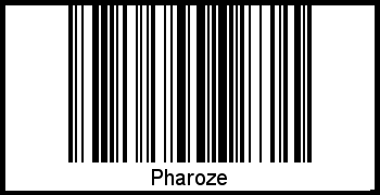 Der Voname Pharoze als Barcode und QR-Code