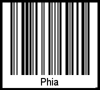 Barcode-Grafik von Phia