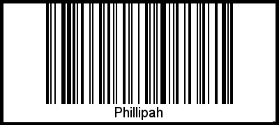 Phillipah als Barcode und QR-Code