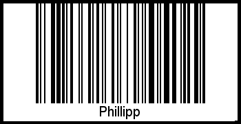Interpretation von Phillipp als Barcode