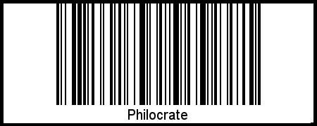 Interpretation von Philocrate als Barcode