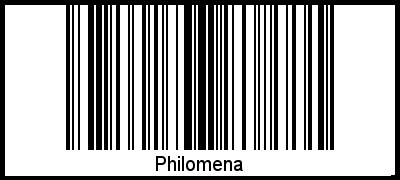 Interpretation von Philomena als Barcode