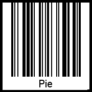 Barcode-Grafik von Pie