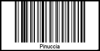 Barcode des Vornamen Pinuccia