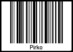 Barcode-Foto von Pirko