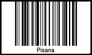 Interpretation von Pisana als Barcode