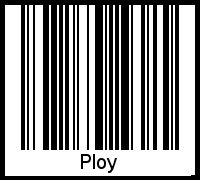 Der Voname Ploy als Barcode und QR-Code