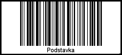 Interpretation von Podstavka als Barcode