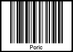 Interpretation von Poric als Barcode
