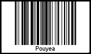 Der Voname Pouyea als Barcode und QR-Code