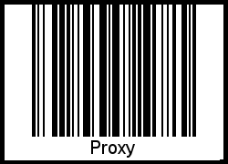 Barcode des Vornamen Proxy