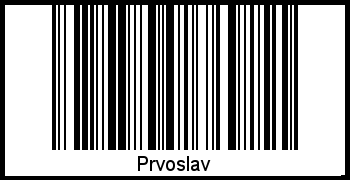 Interpretation von Prvoslav als Barcode