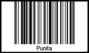 Interpretation von Punita als Barcode