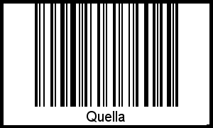 Interpretation von Quella als Barcode