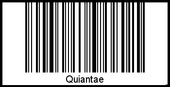 Barcode des Vornamen Quiantae