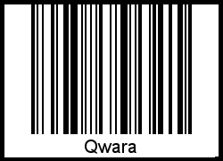 Qwara als Barcode und QR-Code