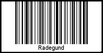 Barcode des Vornamen Radegund