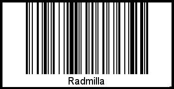 Radmilla als Barcode und QR-Code