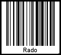 Barcode-Grafik von Rado