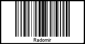Barcode des Vornamen Radomir