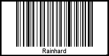Rainhard als Barcode und QR-Code