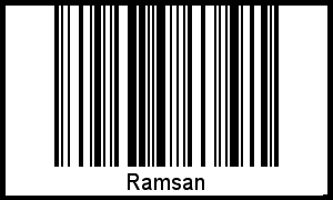 Interpretation von Ramsan als Barcode