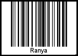Ranya als Barcode und QR-Code
