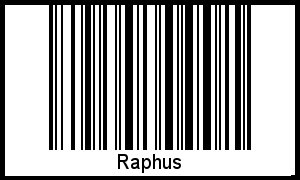 Raphus als Barcode und QR-Code