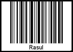 Interpretation von Rasul als Barcode