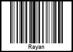 Interpretation von Rayan als Barcode