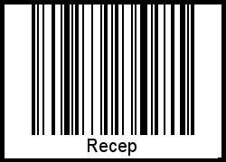 Interpretation von Recep als Barcode